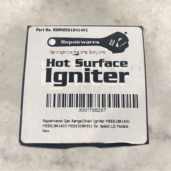 Repairwares Hot Surface Igniter Part #RWMEE61841401 New in Box! - Picture 5 of 13